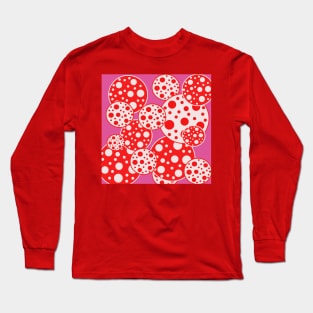 pop art polka dots Long Sleeve T-Shirt